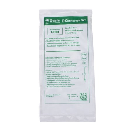 Oasis IV T-Connector, Standard Bore, 6 in. T-PORT